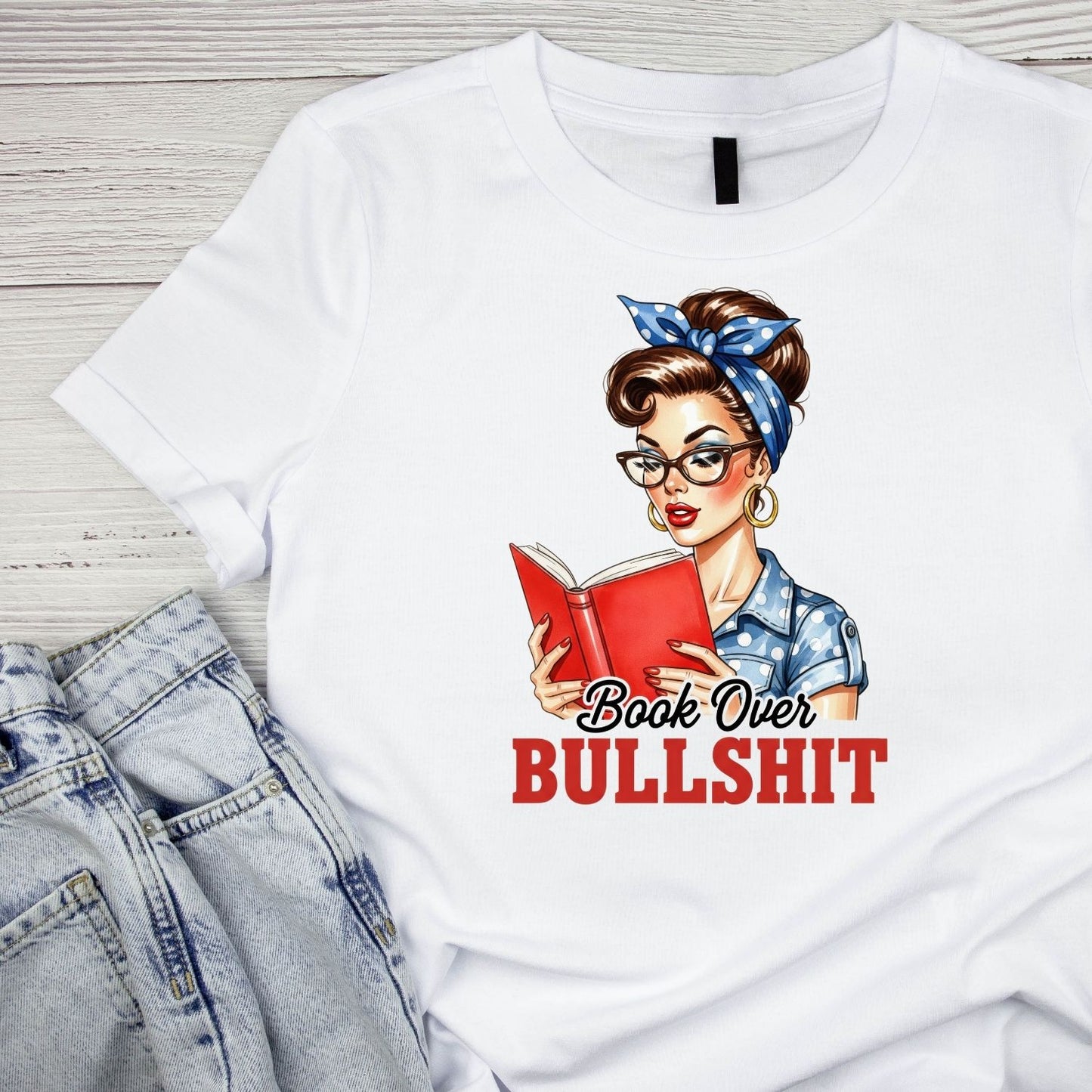 BOOKS OVER BULLSH*T T-SHIRT