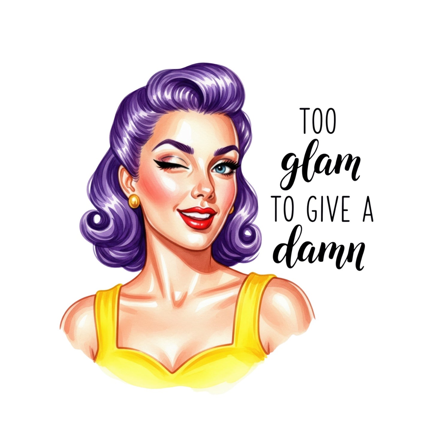 TO GLAM TO GIVE A DAMN T-SHIRT