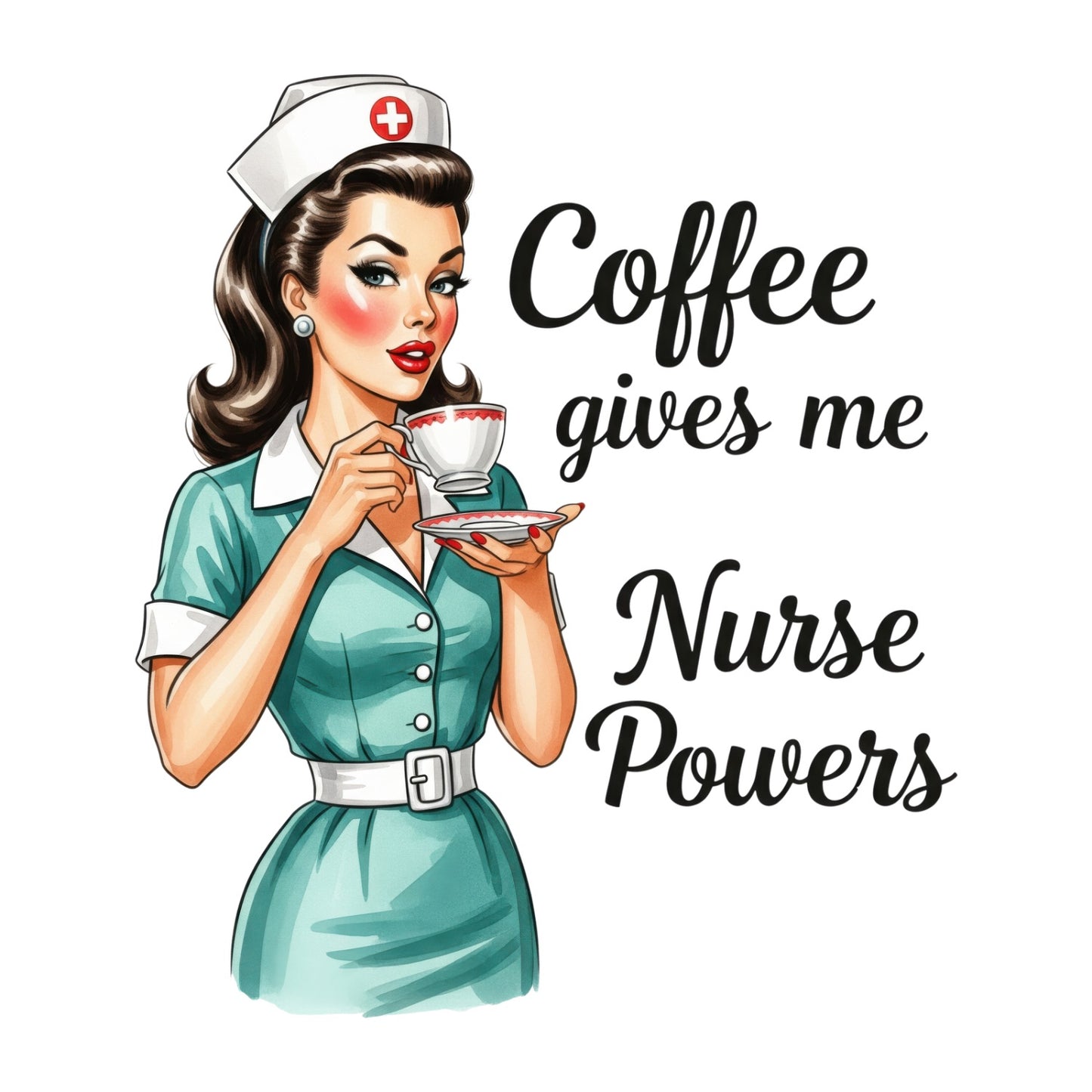 COFFEE GIVES ME NURSE POWERS T-SHIRT