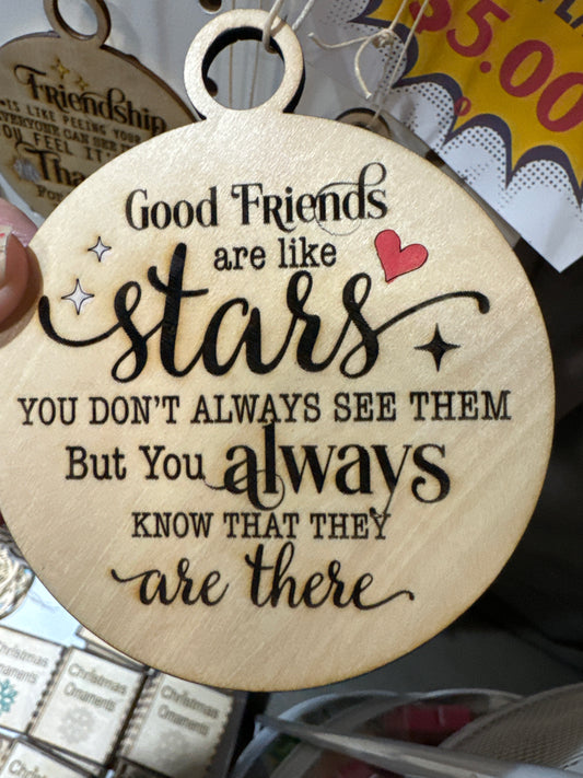 Good friends are like stars…