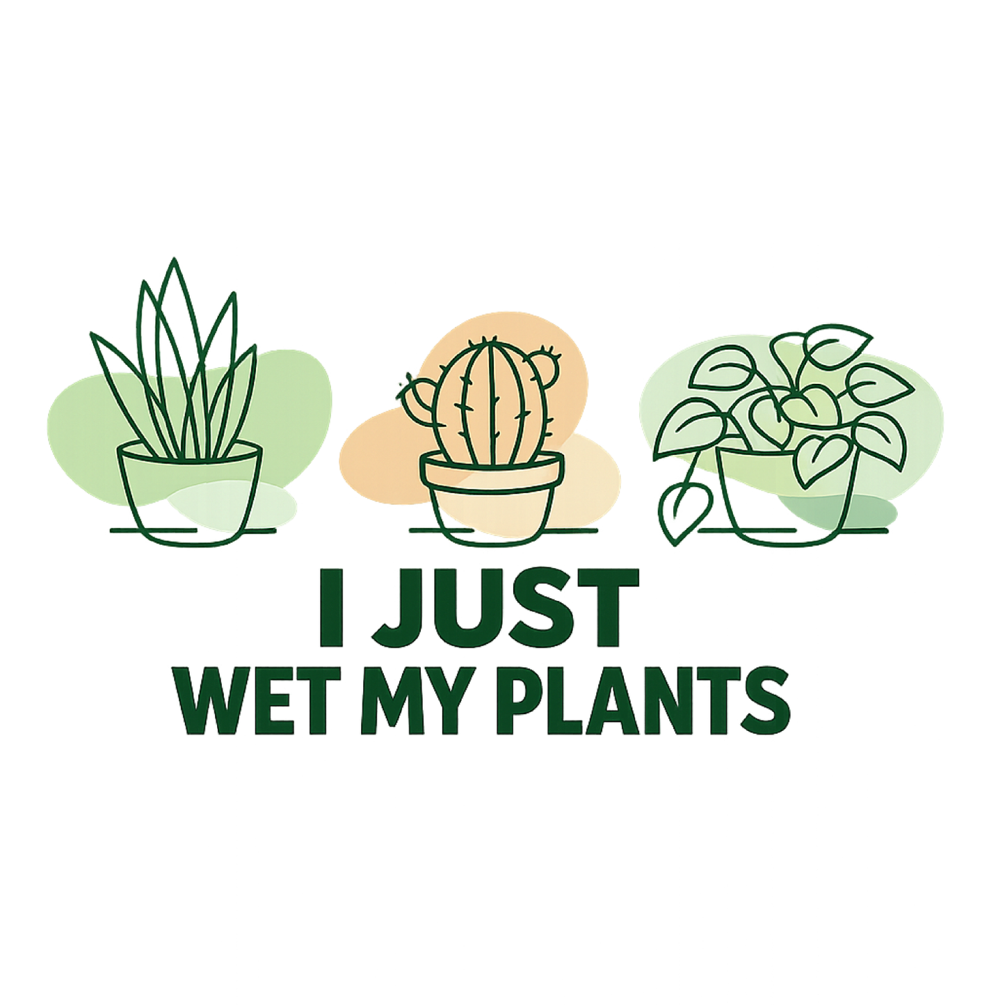 I Just Wet My Plants T-Shirt | Gardening Graphic Tee | Printed Shirt | Nature Lover