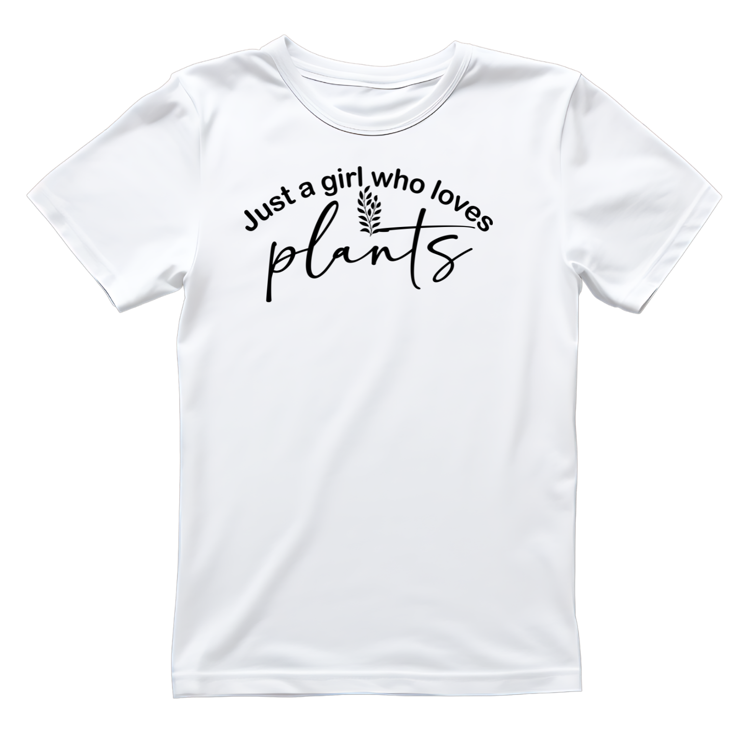 Just A Girl Who Loves Plants T-Shirt | Gardening Graphic Tee | Succulent Printed Shirt | Nature Lover