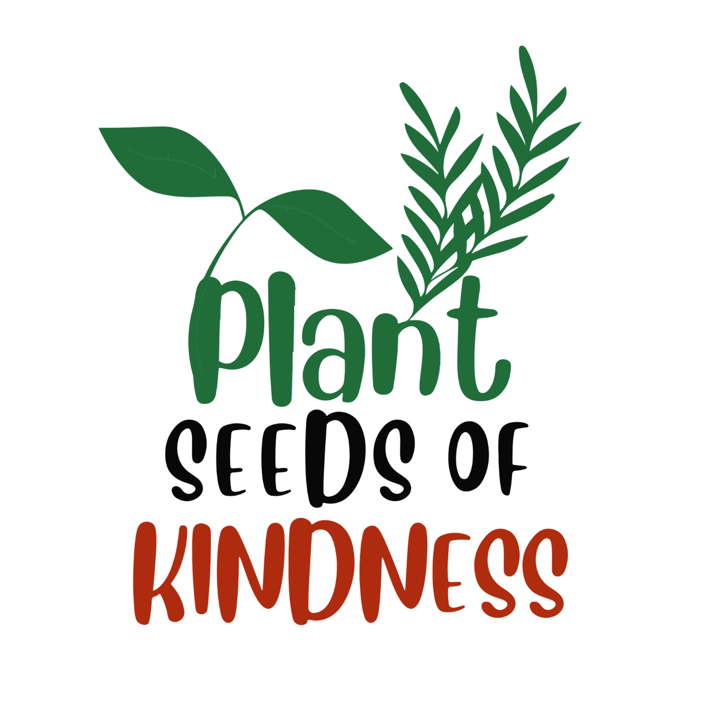 Plant Seeds Of Kindness T-Shirt | Gardening Graphic Tee | Succulent Printed Shirt | Nature Lover