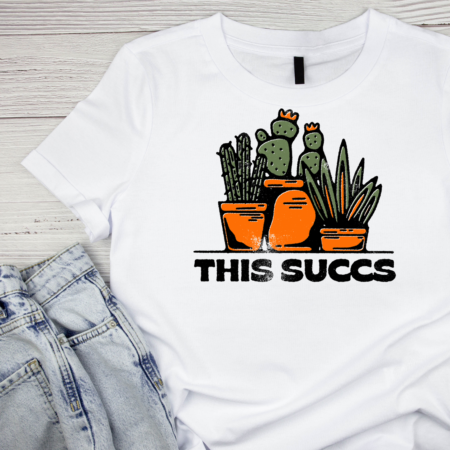 This Succs Graphic Tee | Succulent Printed Shirt | plants Nature Lover | Gardening
