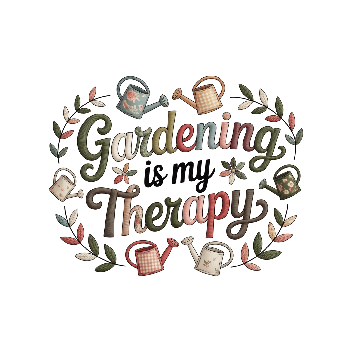 Gardening Is My Therapy T-Shirt | Graphic Tee | Gardening Printed Shirt | Plants Nature Lover |