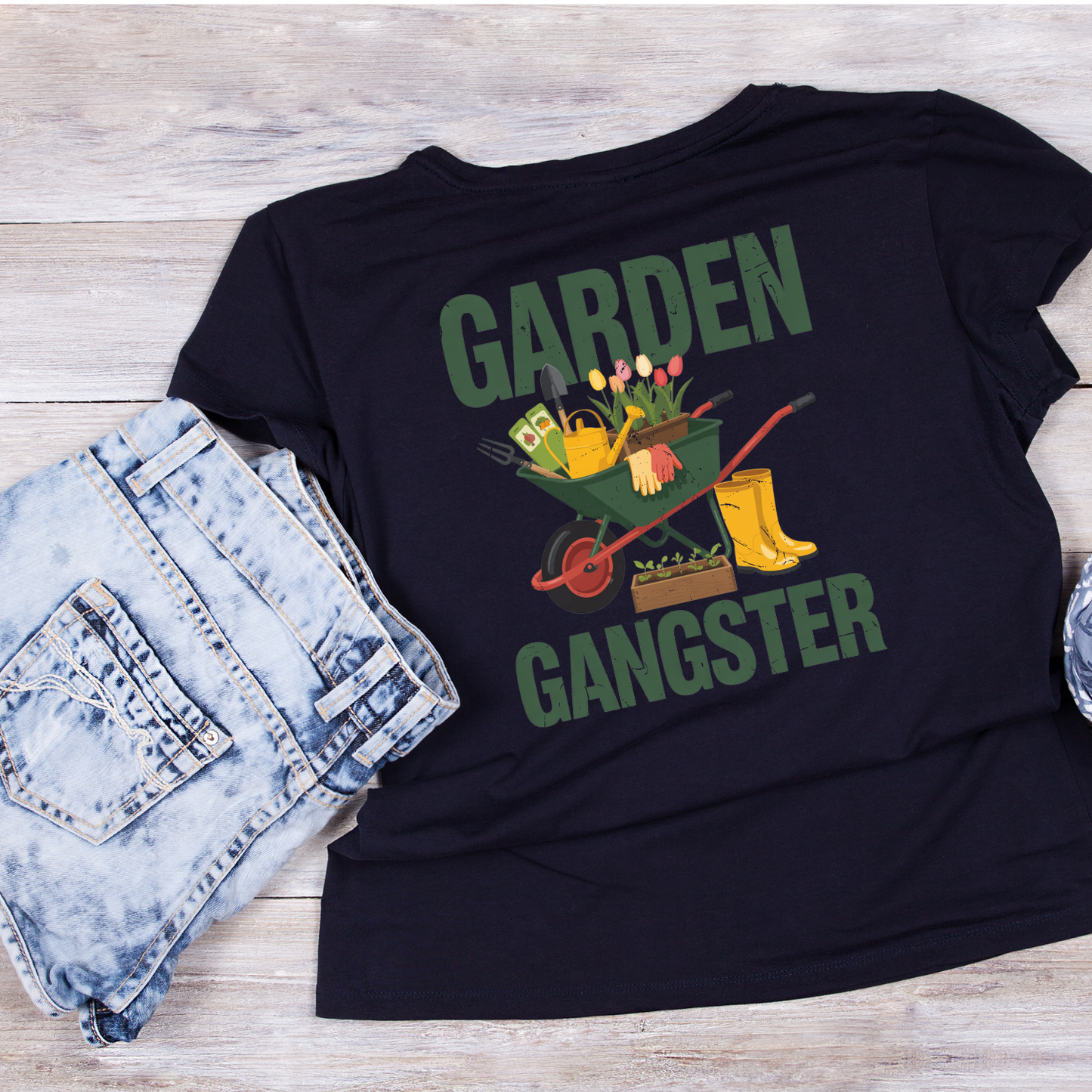 Garden Gangster T-Shirt | Gardening Graphic Tee | Printed Shirt | Nature Lover