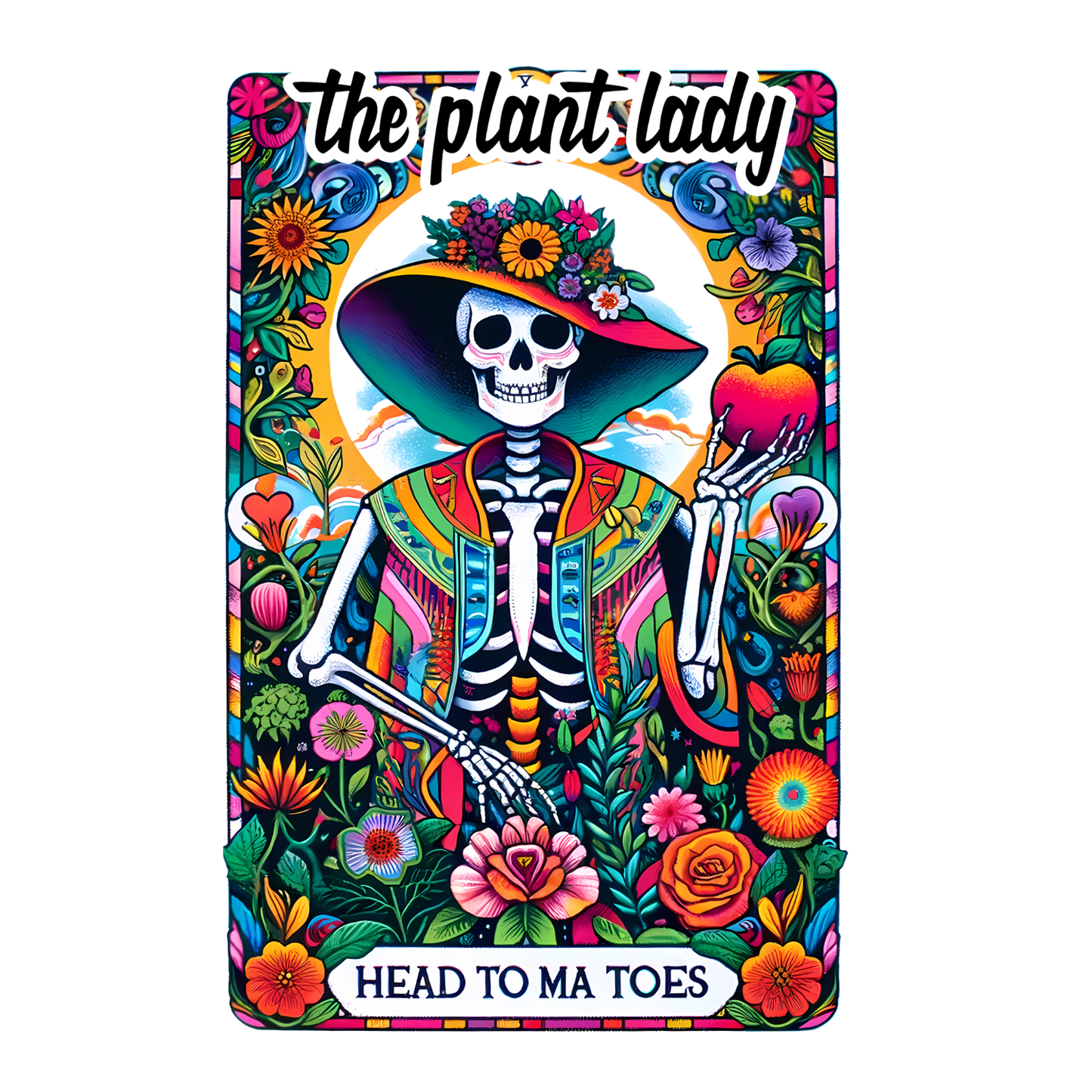 The Plant Lady Tarot Card T-Shirt | Graphic Tee | Gardening Printed Shirt | Plants Nature Lover |