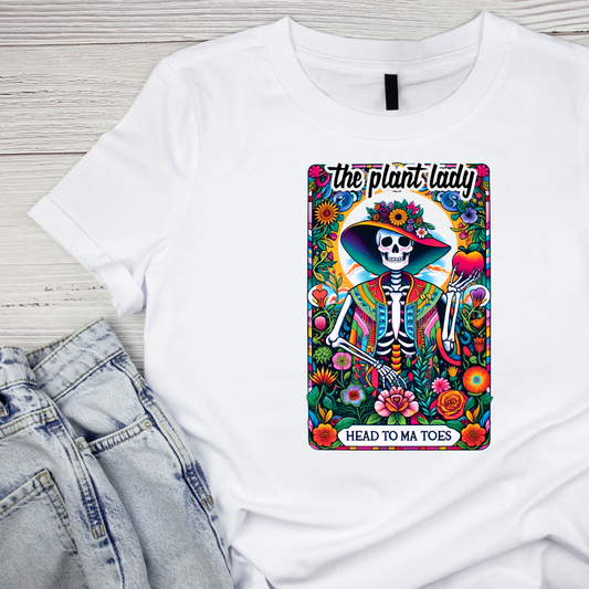 The Plant Lady Tarot Card T-Shirt | Graphic Tee | Gardening Printed Shirt | Plants Nature Lover |