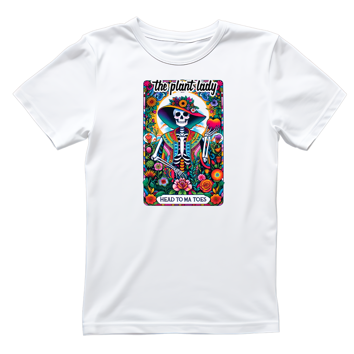 The Plant Lady Tarot Card T-Shirt | Graphic Tee | Gardening Printed Shirt | Plants Nature Lover |