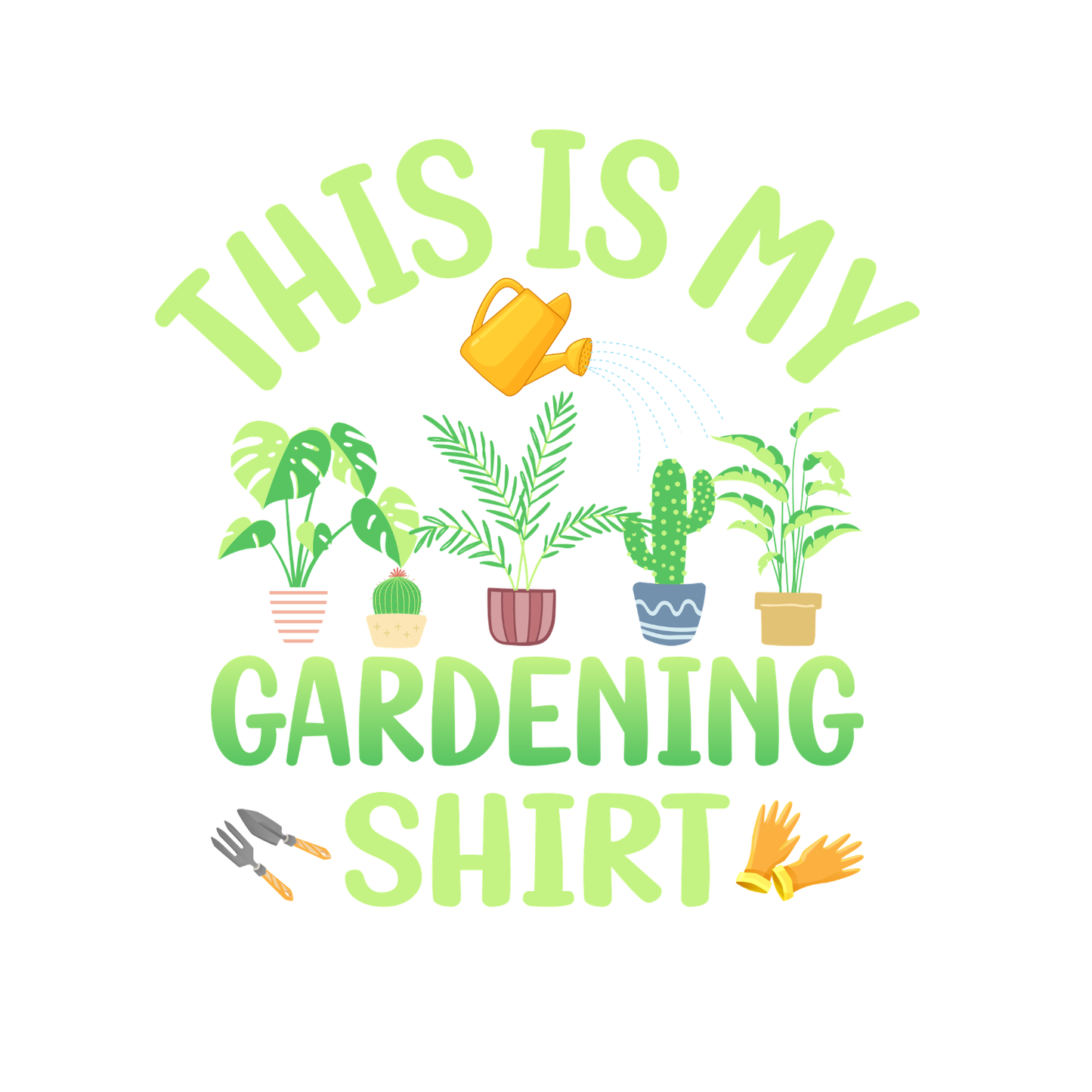 This Is My Gardening T-Shirt | Gardening Graphic Tee | Plants Printed Shirt | Nature Lover