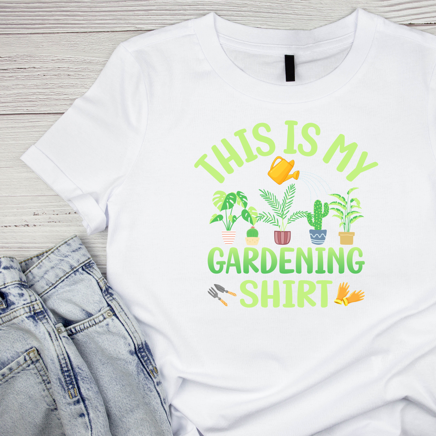 This Is My Gardening T-Shirt | Gardening Graphic Tee | Plants Printed Shirt | Nature Lover