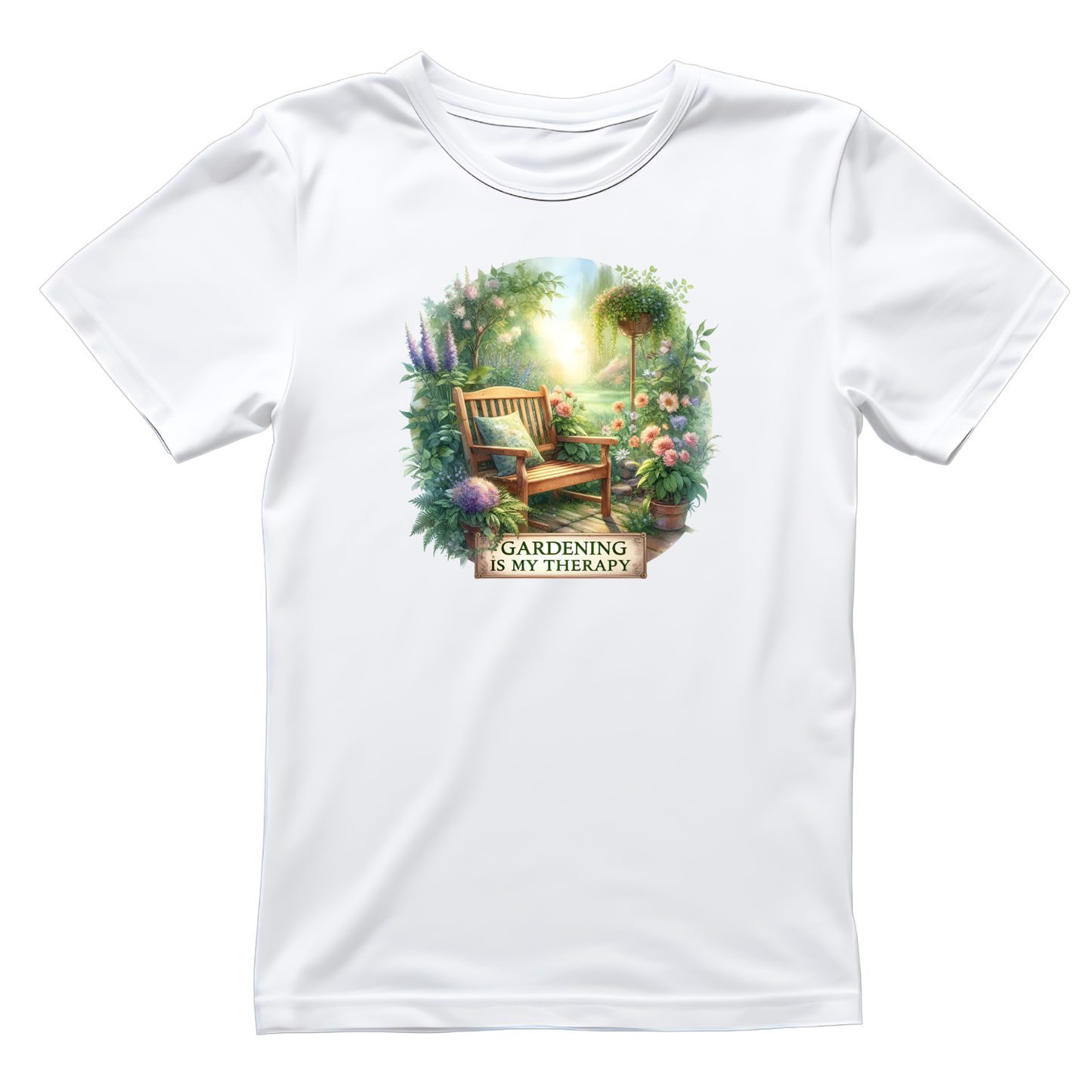 Gardening Is My Therapy Scene T-Shirt | Gardening Graphic Tee | Printed Shirt | Nature Lover
