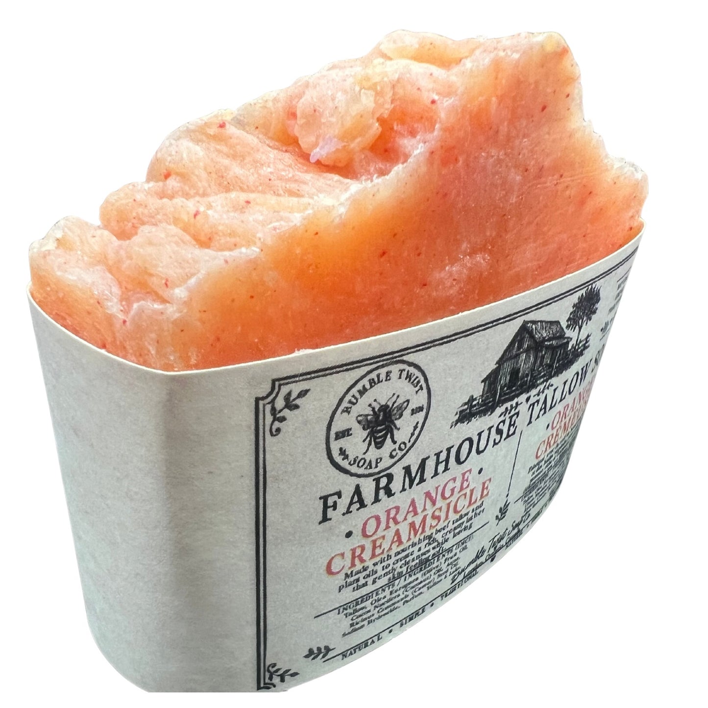 Orange Creamsicle Farmhouse Tallow Soap
