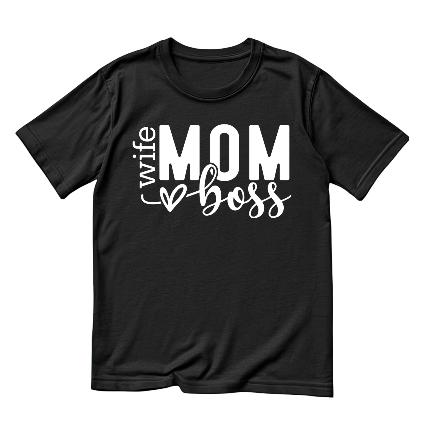 Wife Mom Boss T-shirt | Mama Graphic Tee | Mommy Printed Shirt | Mother’s Day | Birthday
