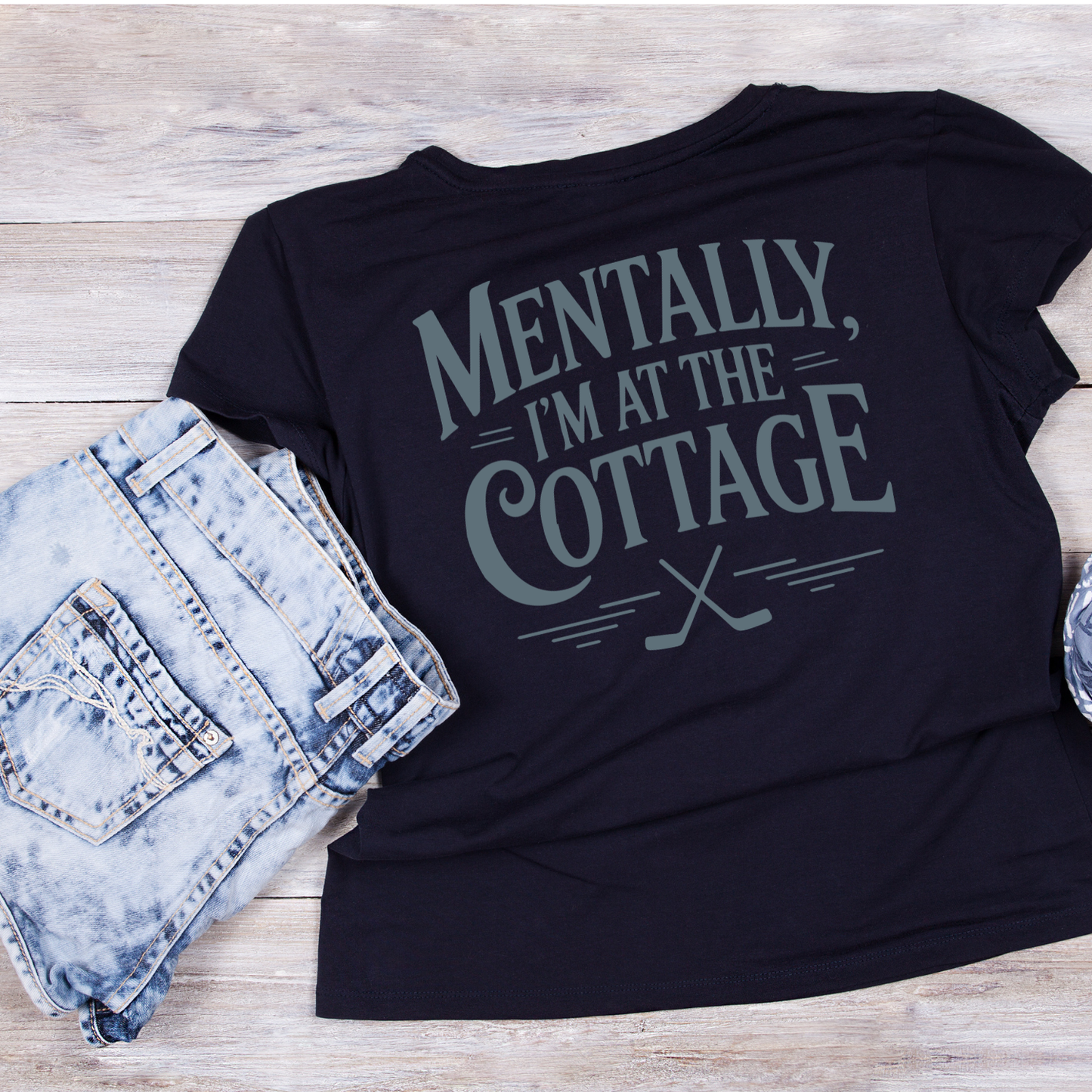 Heated Rivalry Mentally I’m At The CottageT-shirt | Hockey Graphic Tee | Printed Shirt |