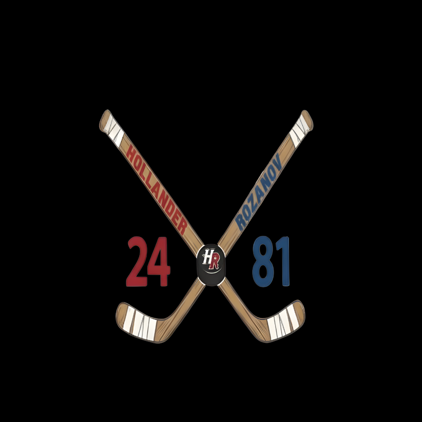 Heated Rivalry Hollander & Rozanov Hockey Sticks T-shirt | Hockey Graphic Tee | Printed Shirt |