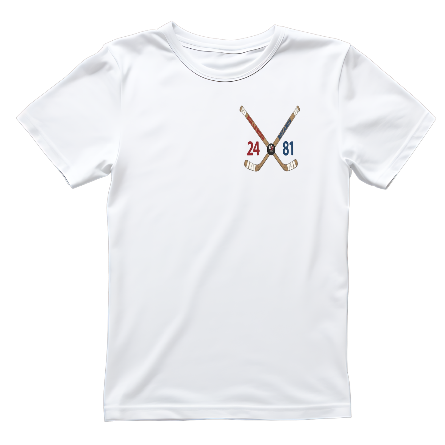 Corner LOGO Heated Rivalry Hollander & Rozanov Hockey Sticks T-shirt | Hockey Graphic Tee | Printed Shirt |