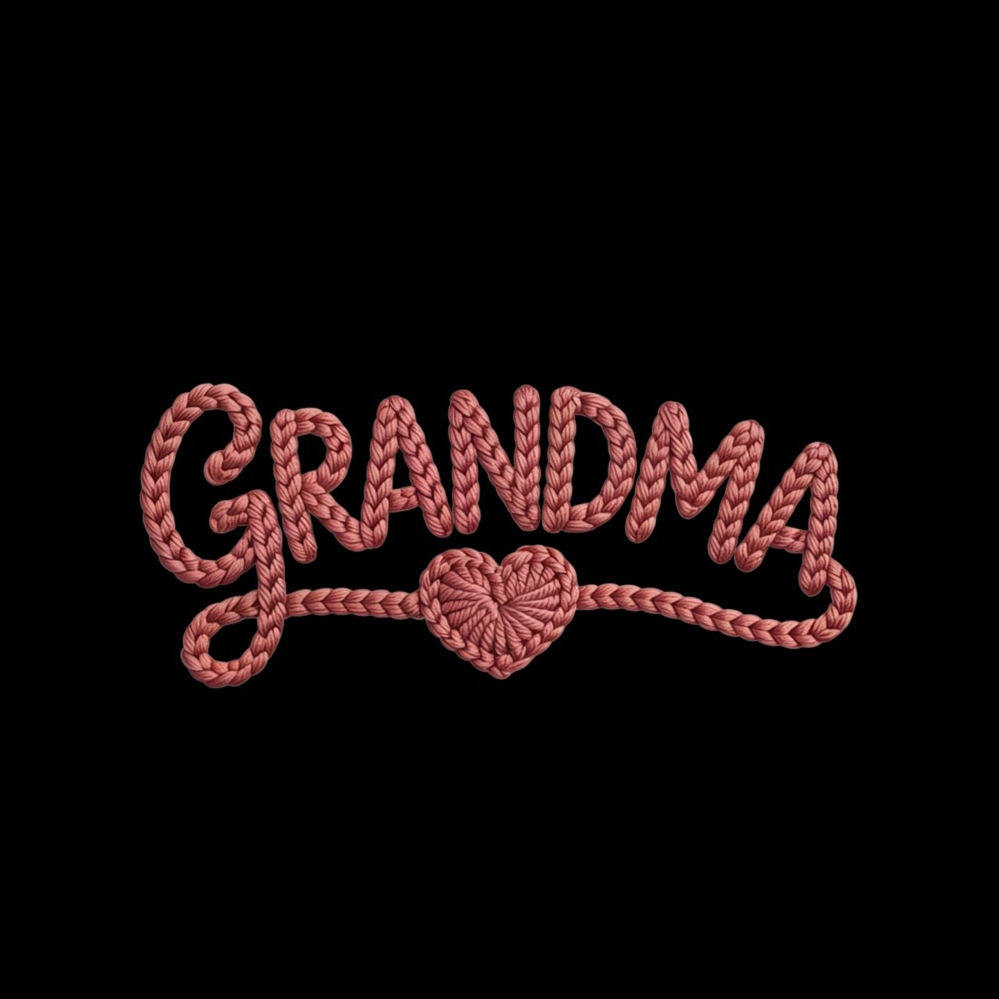 Grandma Knit-look Design T-Shirt | Graphic Tee | Grams Shirt