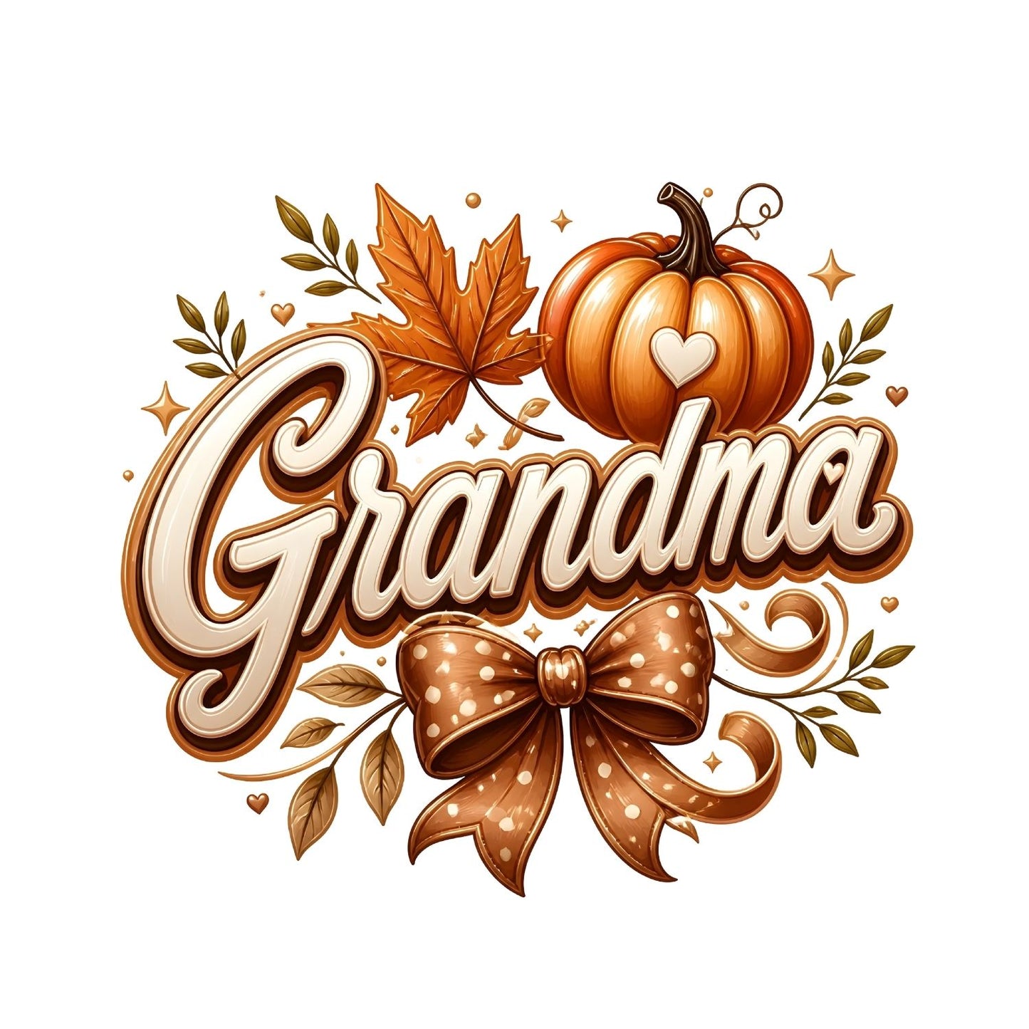 Fall Pumpkin Grandma Design T-Shirt | Graphic Tee | Grams Shirt