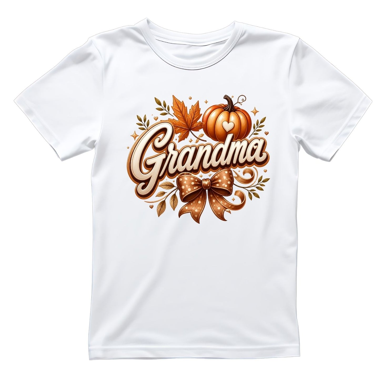 Fall Pumpkin Grandma Design T-Shirt | Graphic Tee | Grams Shirt