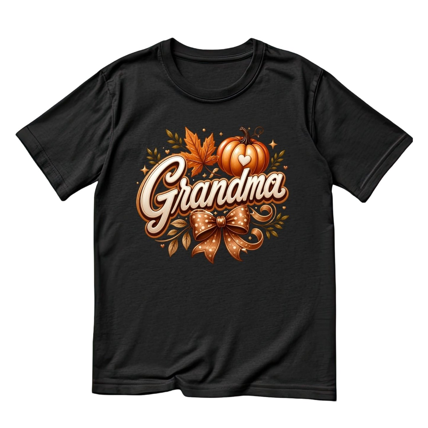 Fall Pumpkin Grandma Design T-Shirt | Graphic Tee | Grams Shirt