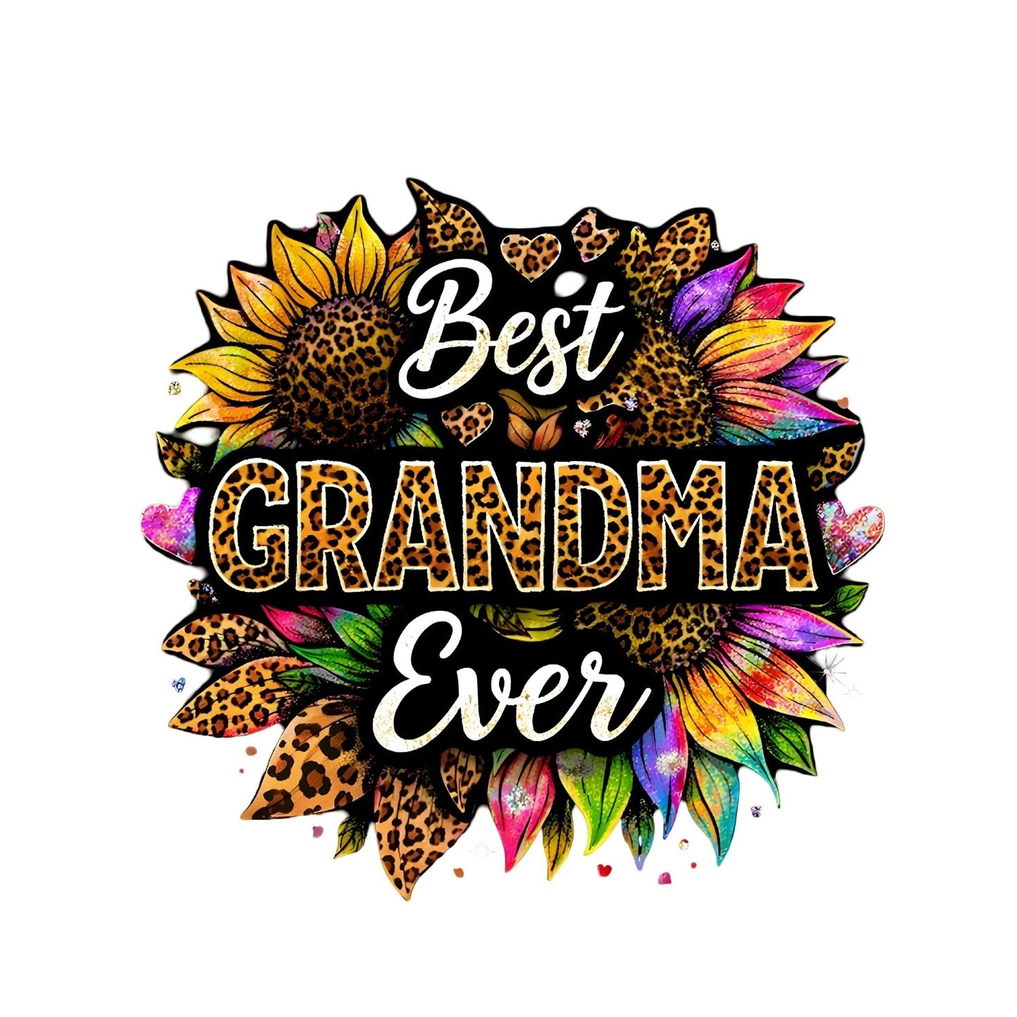 Best Grandma Ever Leopard T-Shirt | Graphic Tee | Grams Shirt