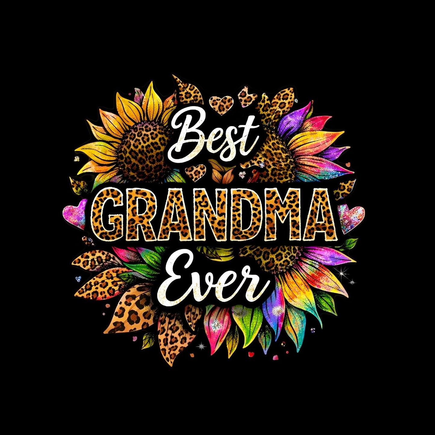 Best Grandma Ever Leopard T-Shirt | Graphic Tee | Grams Shirt