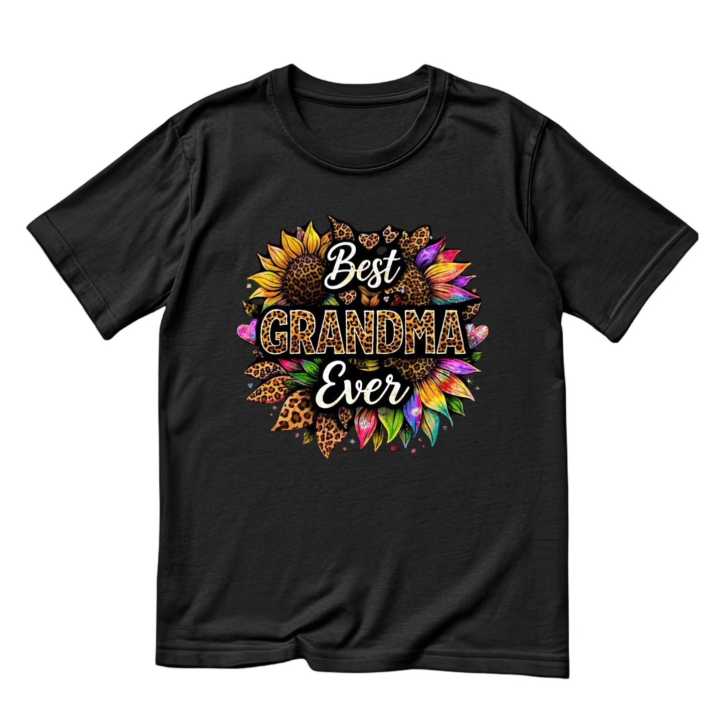 Best Grandma Ever Leopard T-Shirt | Graphic Tee | Grams Shirt