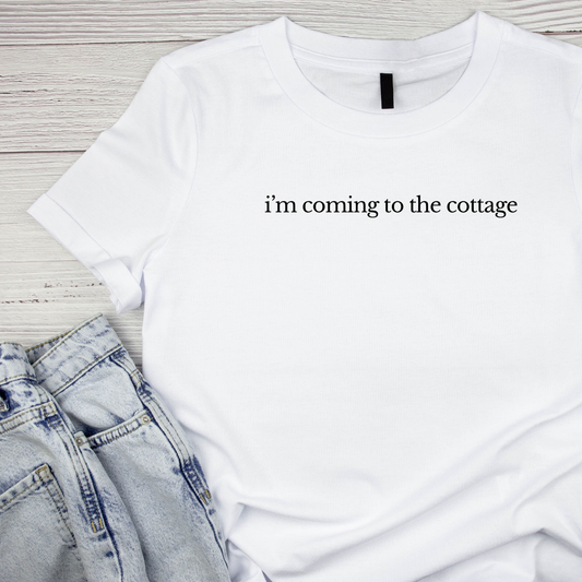 I’m Coming To The Cottage Heated Rivalry T-shirt | Hockey Graphic Tee | Printed Shirt | Readers