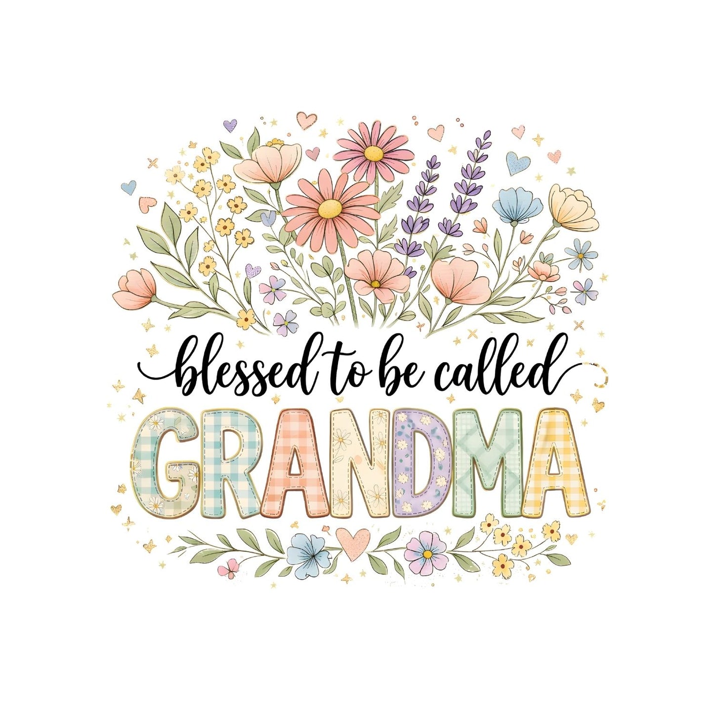 Blessed To Be Called Grandma T-Shirt | Graphic Tee | Grams Shirt