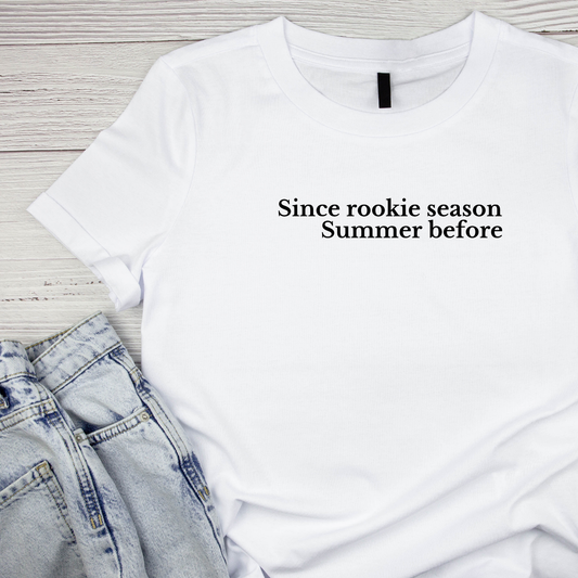 Since Rookie Season - Summer Before Heated Rivalry T-shirt | Hockey Graphic Tee | Printed Shirt | Readers