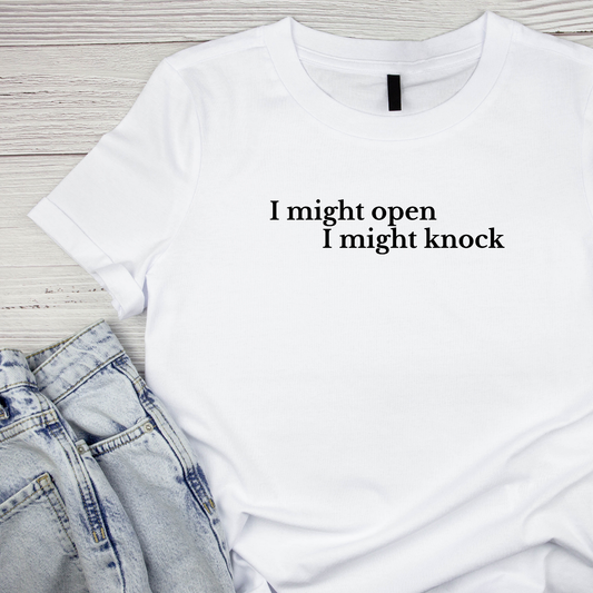 I Might Open I Might Knock Heated Rivalry T-shirt | Hockey Graphic Tee | Printed Shirt | Readers