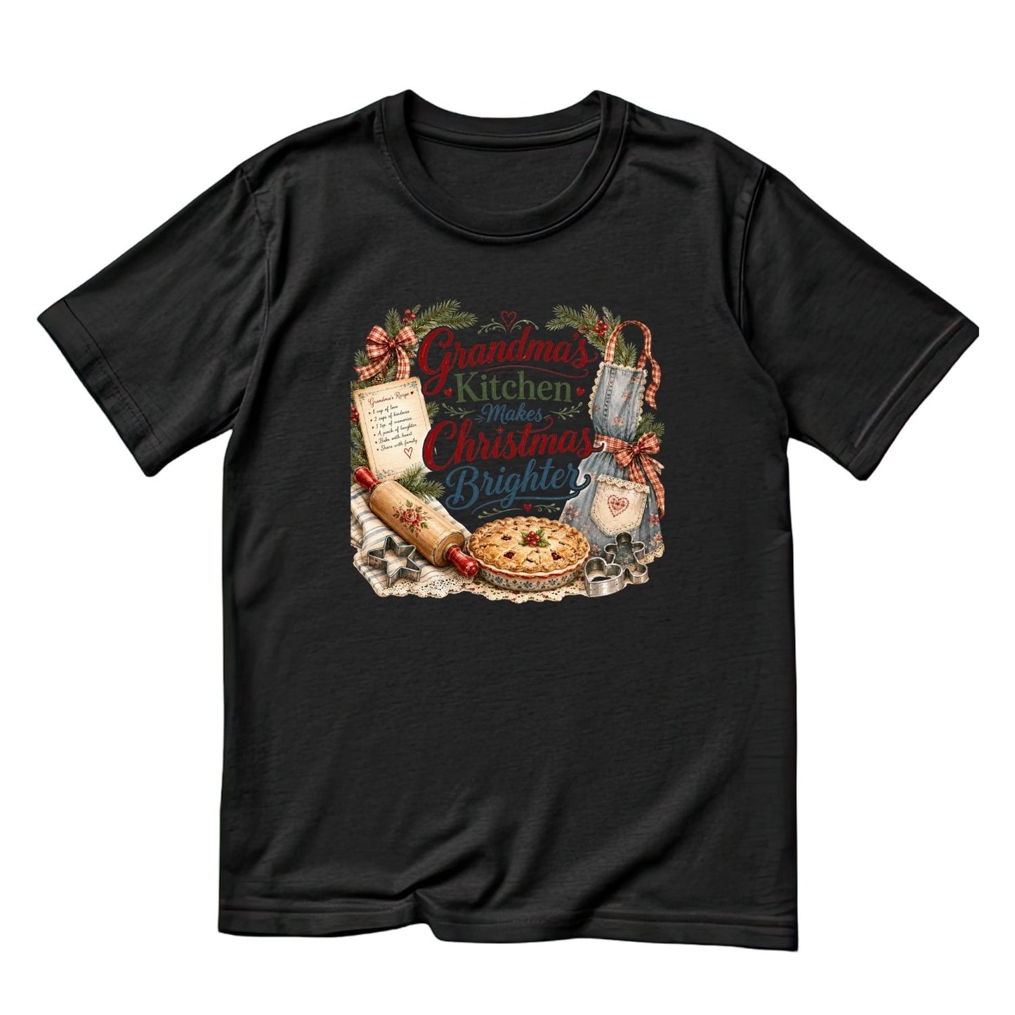 Grandma’s Kitchen Makes Christmas Better T-Shirt | Graphic Tee | Grams Shirt