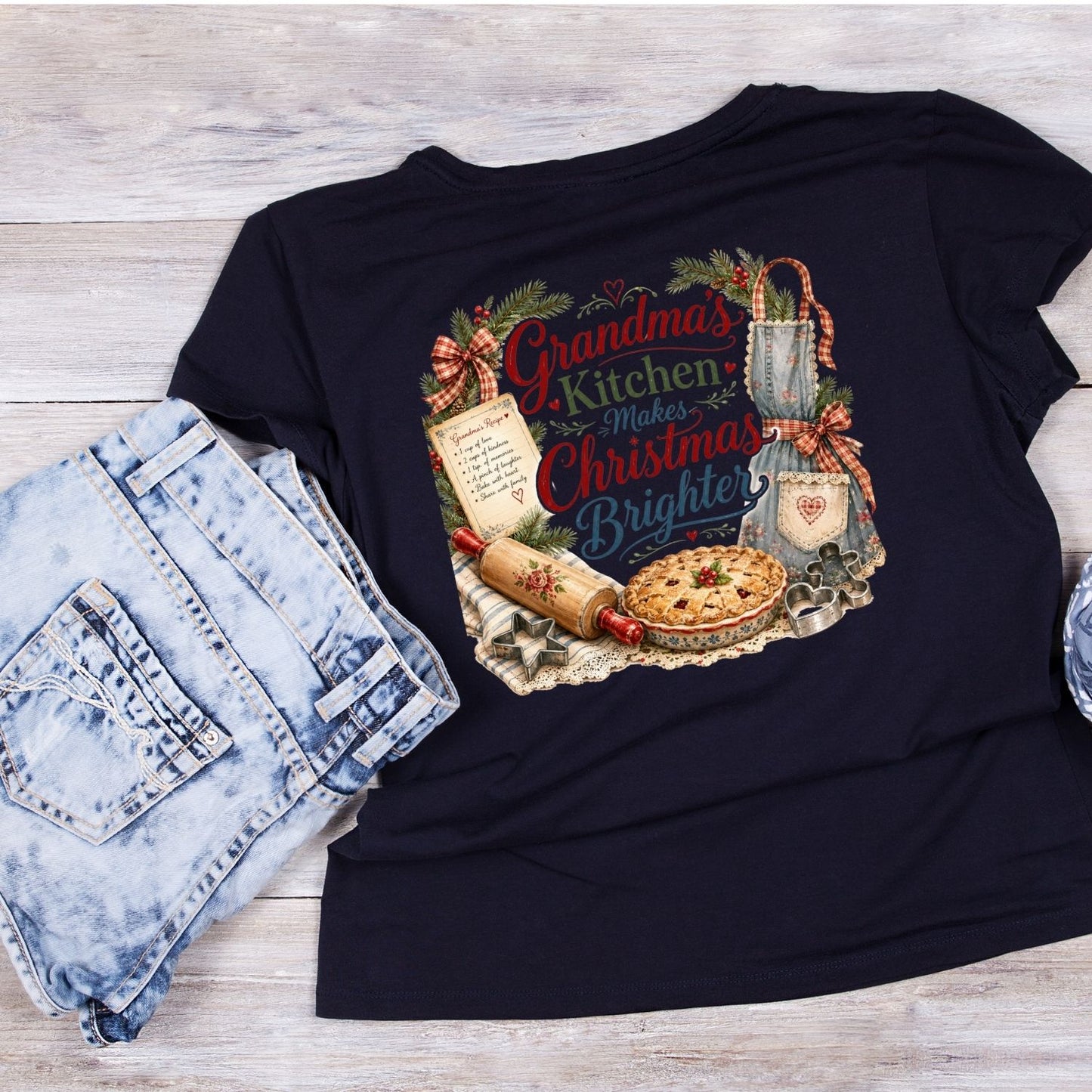 Grandma’s Kitchen Makes Christmas Better T-Shirt | Graphic Tee | Grams Shirt