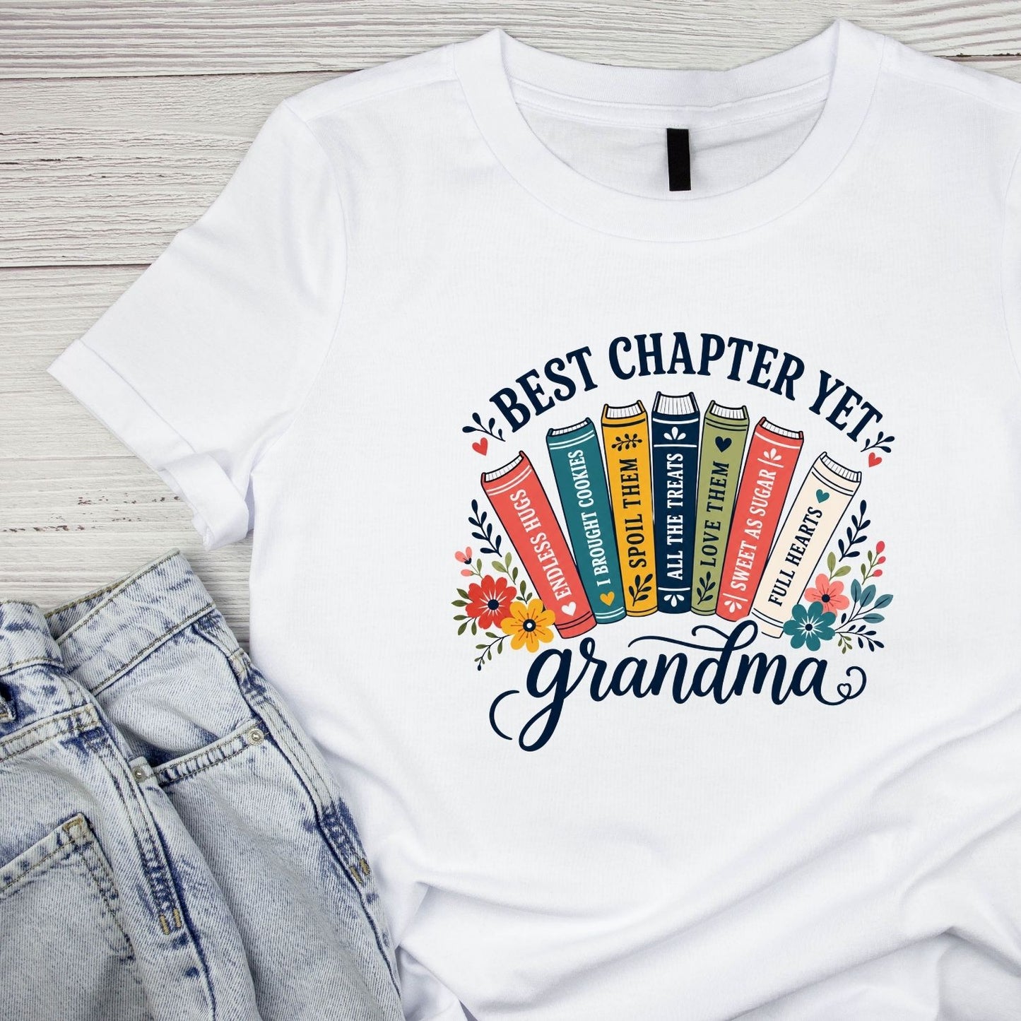 Best Chapter Yet Grandma T-Shirt | Books Graphic Tee | Grams Shirt
