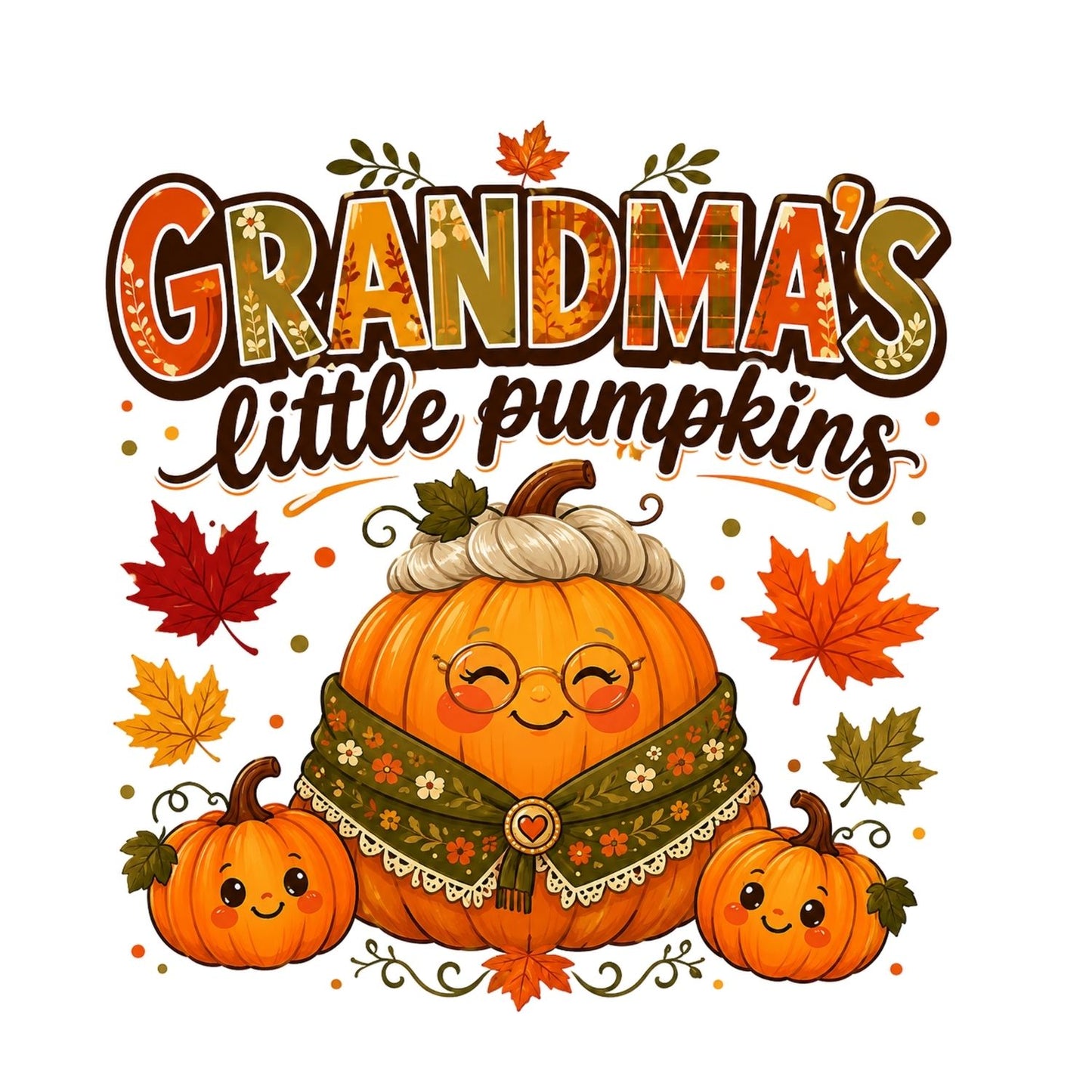 Grandma’s Little Pumpkins T-Shirt | Graphic Tee | Grams Shirt