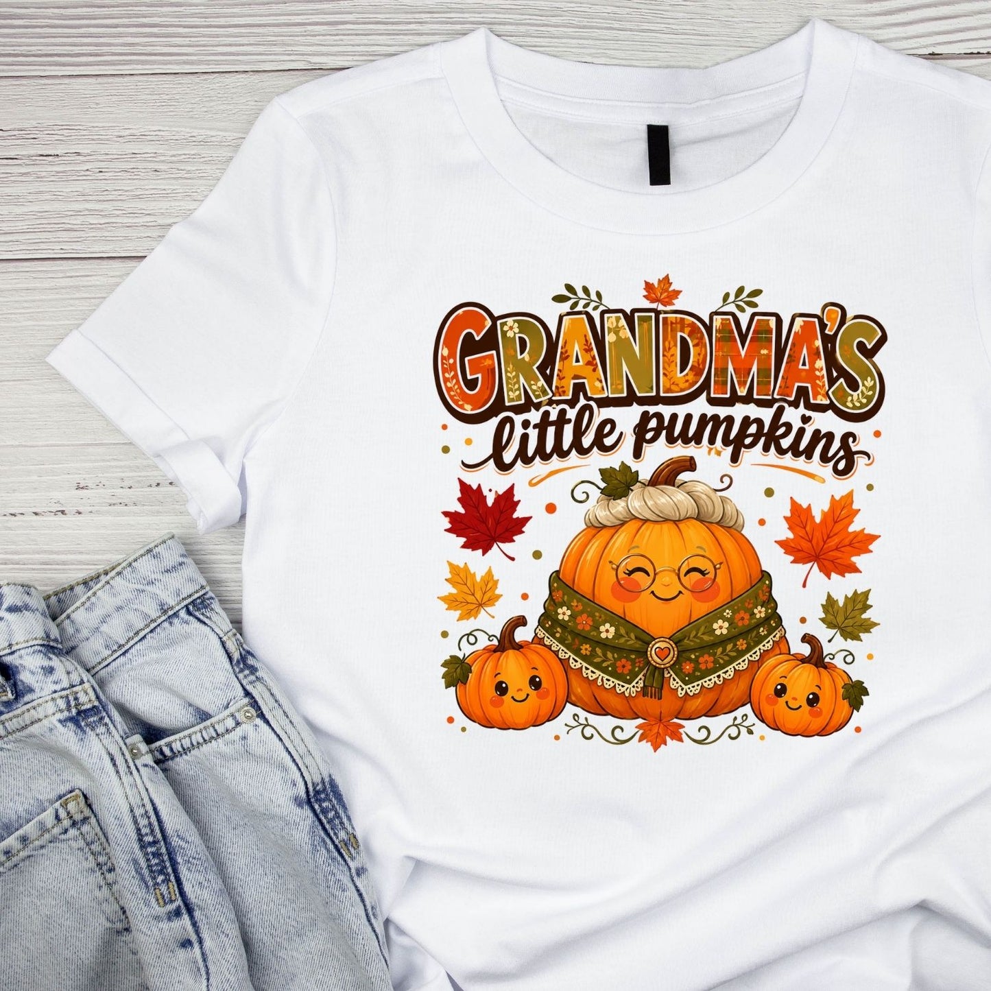 Grandma’s Little Pumpkins T-Shirt | Graphic Tee | Grams Shirt