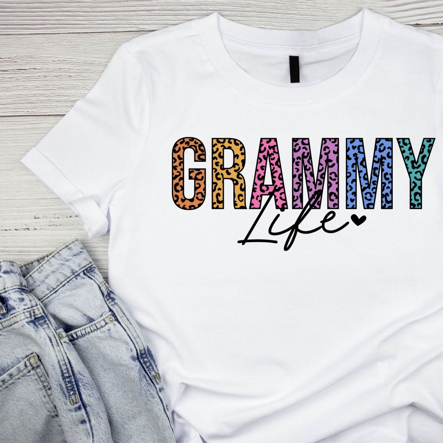 Grammy Life T-Shirt | Flowers Graphic Tee | Grams Shirt