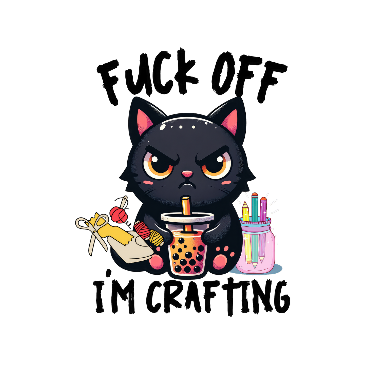 Fuck Off I’m Crafting T-shirt | Sarcastic Funny | Graphic Tee