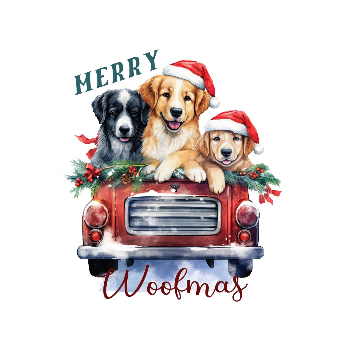 MERRY WOOFMAS DOG CHRISTMAS T-SHIRT