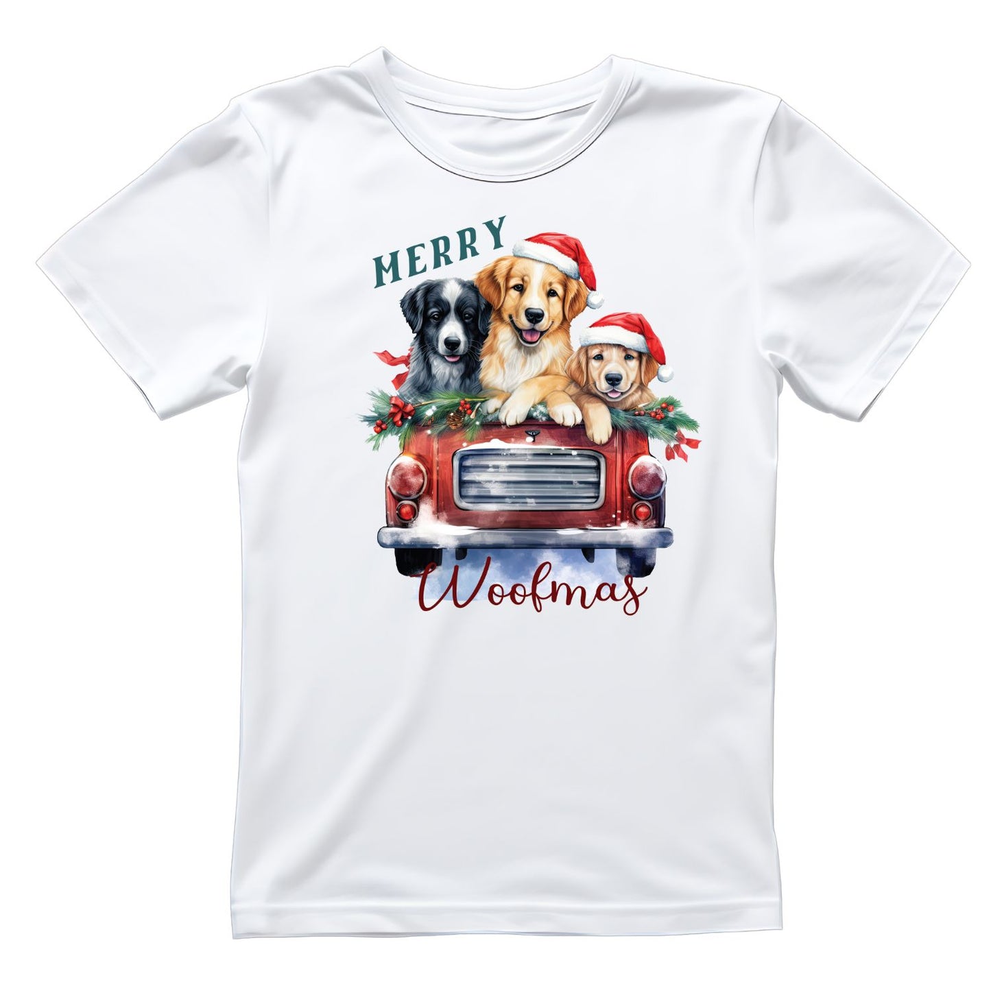 MERRY WOOFMAS DOG CHRISTMAS T-SHIRT