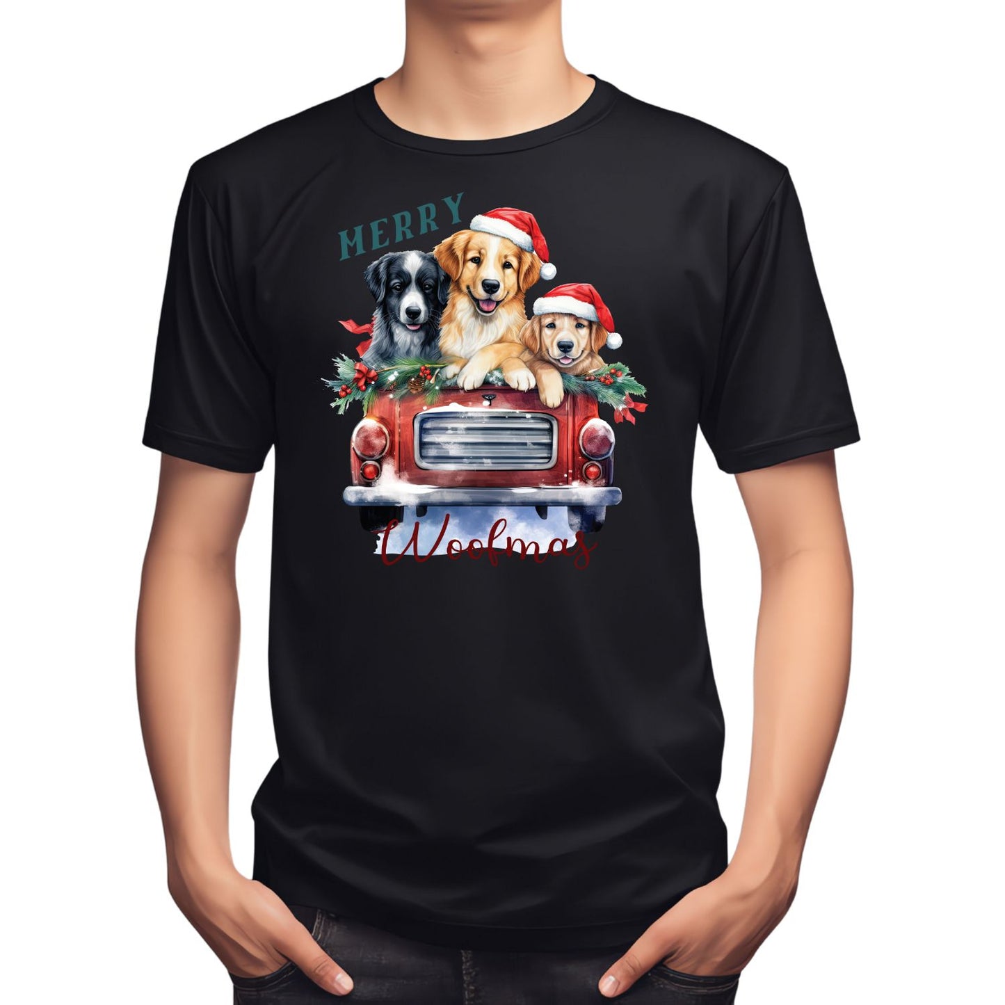 MERRY WOOFMAS DOG CHRISTMAS T-SHIRT