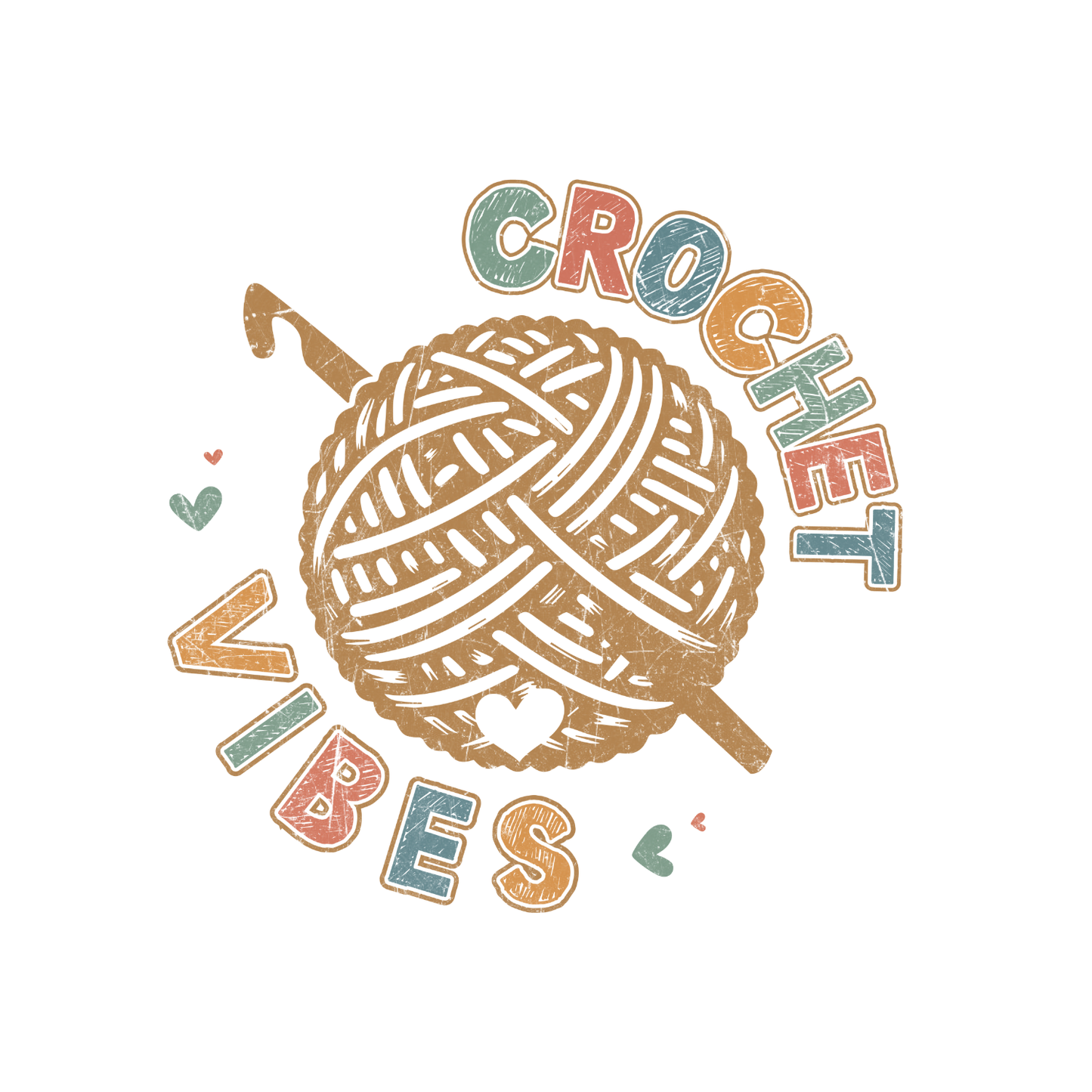 Crochet Vibes T-shirt | Craft Graphic Tee | Hobbies Printed Shirt
