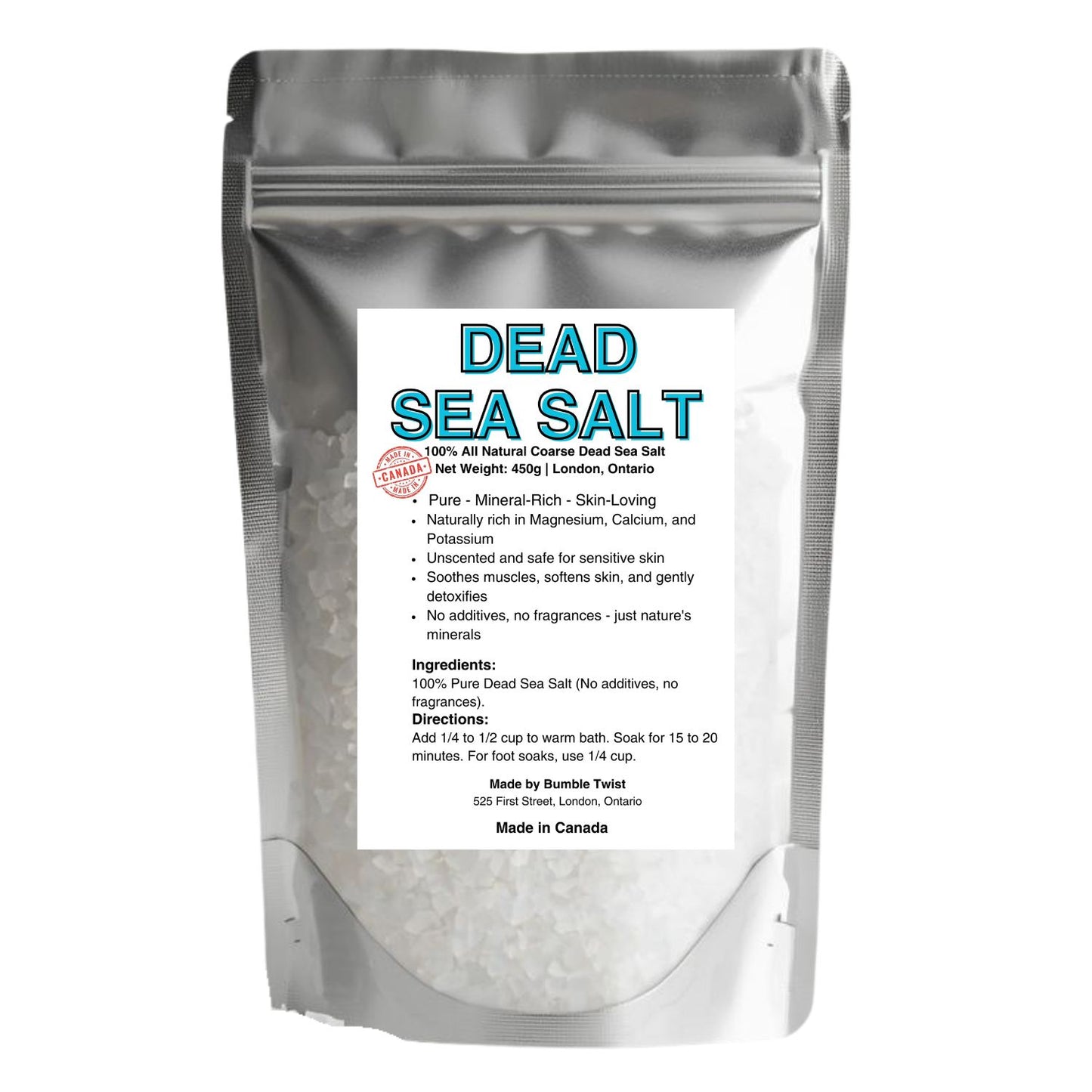 Dead Sea Salt 100% All Natural Coarse