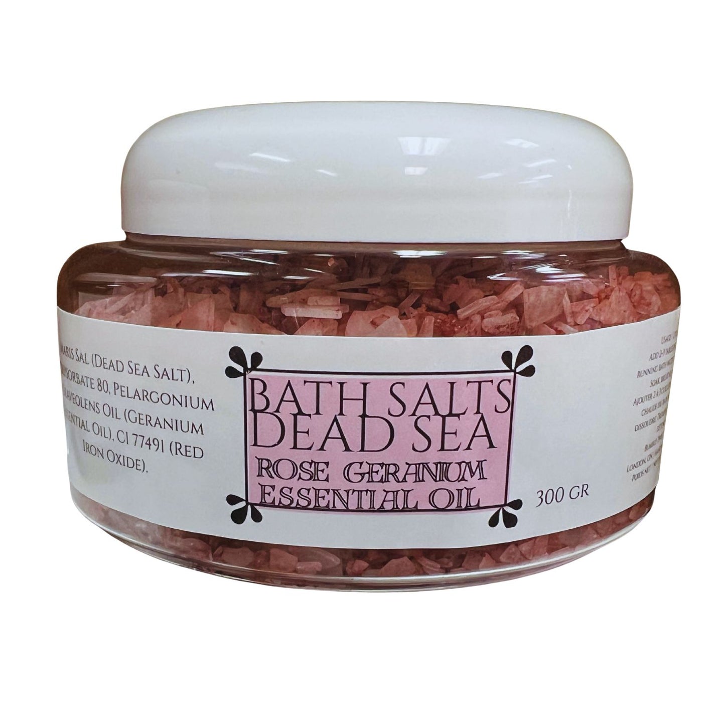 Geranium Dead Sea Salt & Magnesium Flakes