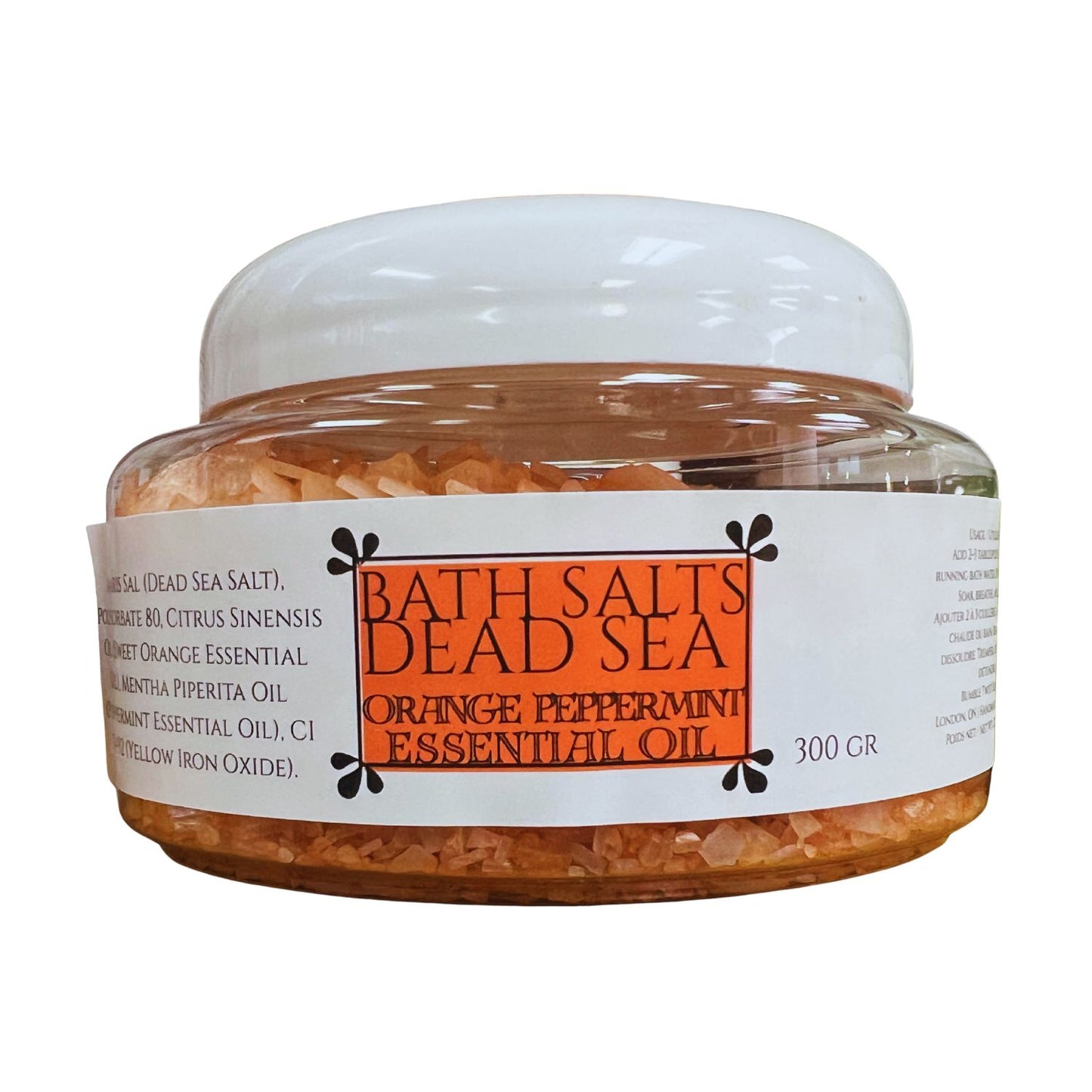 Orange & Peppermint Dead Sea Salt & Magnesium Flakes