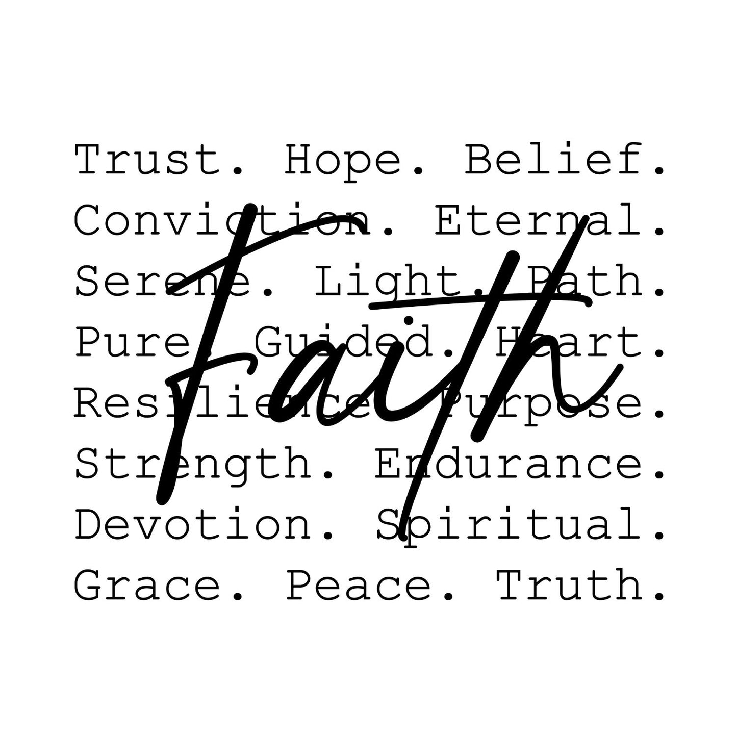 Faith Words Butterfly T-shirt