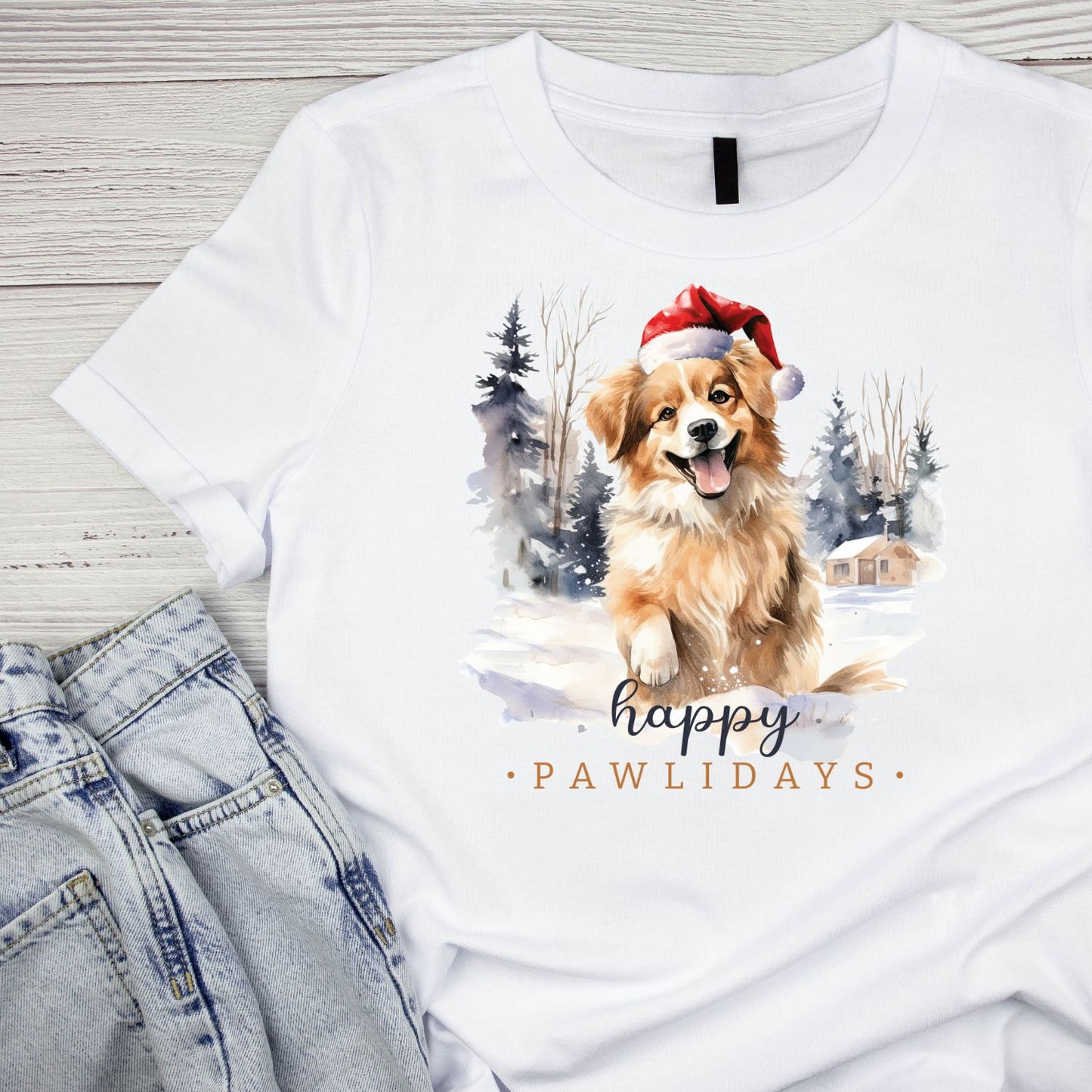 Happy Pawlidays T-shirt