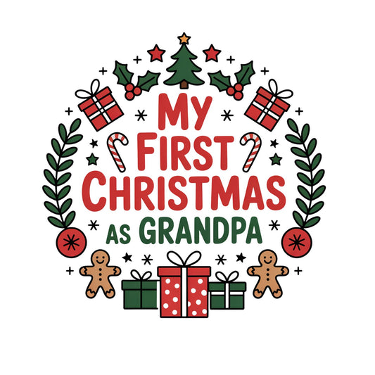 My First Christmas as Grandpa T-shirt