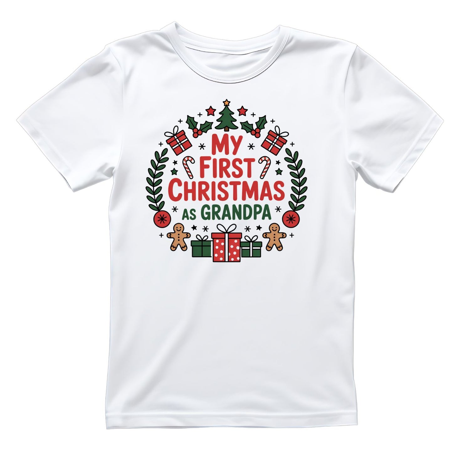 My First Christmas as Grandpa T-shirt